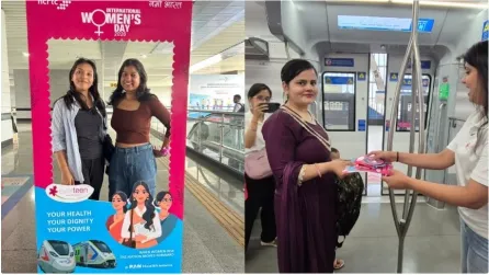 नमो भारत स्टेशनों पर महिलाओं के लिए विशेष स्वास्थ्य जागरुकता अभियान, कोच के अंदर चला इंटरेक्टिव सेशन